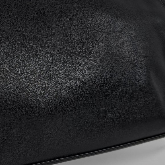 Liz Claiborne Leather Co Black Snap Crossbody Clutch Satchel Shape - Picture 13 of 16